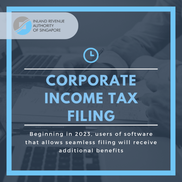Corporate Tax Filing Beginning in 2023, users of software that